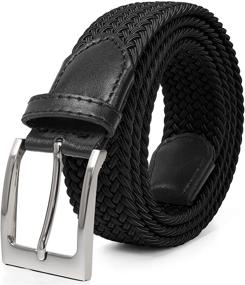 img 4 attached to 👖 WONDAY Stretch Fabric Belt - Elastic Braided Belt