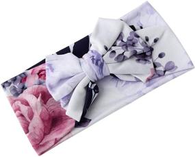 img 3 attached to 👶 Galabloomer Newborn Receiving Blanket and Headband Set for Baby Swaddle - Mother and Baby (White Blush)