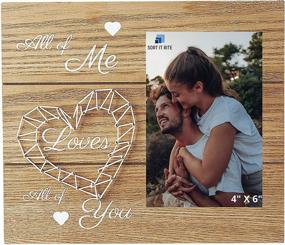 img 4 attached to 🖼️ Rite Sort Couples Picture Frame - Romantic Love Gift for Her & Husband - I Love You Photo Frame - Anniversary, Wedding, Engagement Gift