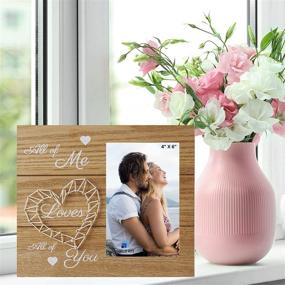 img 3 attached to 🖼️ Rite Sort Couples Picture Frame - Romantic Love Gift for Her & Husband - I Love You Photo Frame - Anniversary, Wedding, Engagement Gift