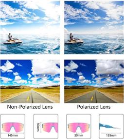 img 1 attached to 🚴 OULAIQI Cycling Sunglasses: Polarized for Men and Women with Interchangeable Lens - Perfect for Cycling and Baseball