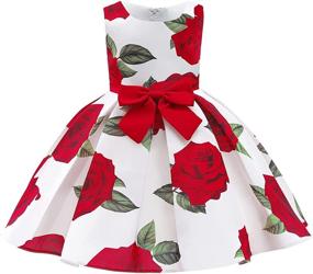 img 3 attached to 👗 NSSMWTTC Dresses - Elegant Wedding Sunday Apparel for Daughters & Girls' Clothing