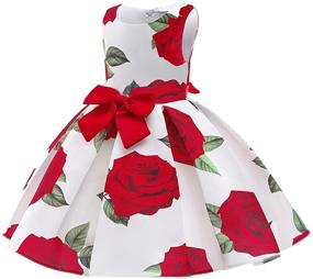 img 2 attached to 👗 NSSMWTTC Dresses - Elegant Wedding Sunday Apparel for Daughters & Girls' Clothing