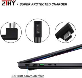 img 2 attached to 🔌 ZTHY 230W Razer Blade Laptop Charger: Compatible with Razer Blade Pro 17 & Blade 15 Base Advanced 2019 GTX1060 GTX1070 RTX2070 RTX2080 Laptop - RC30-0248 Power Supply