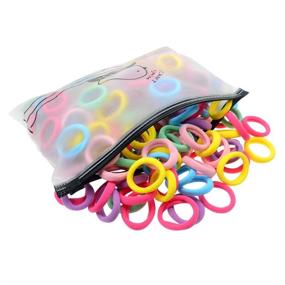 img 3 attached to Candy Elastics Seamless Ponytail Holder