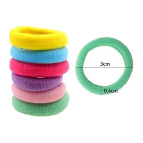 img 1 attached to Candy Elastics Seamless Ponytail Holder