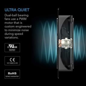 img 1 attached to Ultimate Home Theater Cooling Solution: AC Infinity 🌬️ AIRPLATE T7 Quiet Cooling Fan System with Thermostat Control