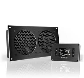 img 4 attached to Ultimate Home Theater Cooling Solution: AC Infinity 🌬️ AIRPLATE T7 Quiet Cooling Fan System with Thermostat Control