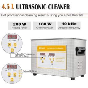 img 2 attached to Miitech Professional Digital Ultrasonic Cleaner: Unparalleled Cleaning Power