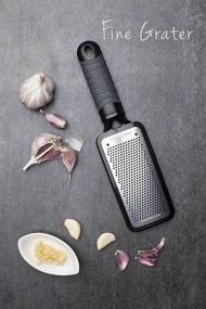 img 2 attached to Effortlessly Grate Cheese with Microplane Home Series Cheese Grater - Fine, Black