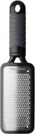 effortlessly grate cheese with microplane home series cheese grater - fine, black logo