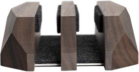 img 2 attached to Oakywood Dual Laptop Vertical Stand: Sleek Adjustable Holder for MacBook, iPad, Surface - Walnut Finish