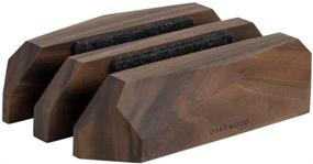 img 3 attached to Oakywood Dual Laptop Vertical Stand: Sleek Adjustable Holder for MacBook, iPad, Surface - Walnut Finish