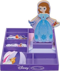 img 1 attached to 👗 Paper & Magnetic Dolls: Melissa & Doug Dress Up Pretend Play Set with Accessories