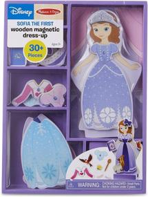 img 4 attached to 👗 Paper & Magnetic Dolls: Melissa & Doug Dress Up Pretend Play Set with Accessories