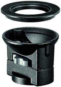 img 2 attached to Enhance Stability and Versatility with Manfrotto 325N Video Head Adapter Bowl Interface (Black)
