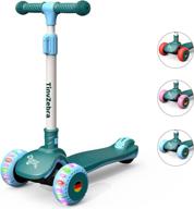 large size 3 wheel kids scooter with adjustable height and light up wheels - suitable for boys and girls ages 3-12 logo