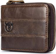 classic vintage leather blocking wallet: the perfect blend of style and safety logo