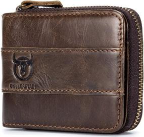 img 4 attached to Classic Vintage Leather Blocking Wallet: The Perfect Blend of Style and Safety