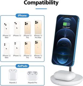 img 3 attached to Magnetic Wireless Charger Charging Station Portable Audio & Video for MP3 & MP4 Player Accessories