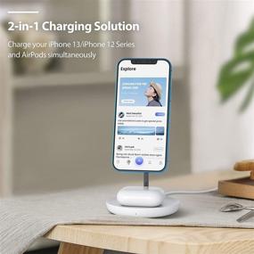 img 1 attached to Magnetic Wireless Charger Charging Station Portable Audio & Video for MP3 & MP4 Player Accessories