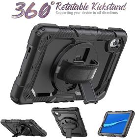 img 2 attached to HXCASEAC Shockproof Protector Rotating Shoulder Tablet Accessories for Bags, Cases & Sleeves