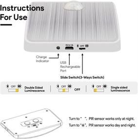 img 3 attached to CASIMY Аккумуляторные ночные светильники Лестничные светильники