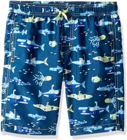 img 2 attached to 🦈 Hatley Boys Trunks: Dive into Style with Deep Sea Sharks Boys' Clothing
