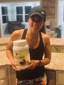 img 2 attached to 🍫 Skinny Jane Skinny Blend - Best Tasting Plant-Based Protein Shake - Vegan Powder - Low Carb and Keto Friendly - Non-GMO - No Soy, Gluten, Dairy, and Egg Free - BCAAs - Chocolate Flavor - 2 Pound