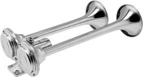 img 2 attached to 🚚 Vixen Horns VXH2140SS: Super Loud Stainless Steel Train Horn for Boats, Trucks, and Cars - Waterproof Chrome Dual Trumpet. Marine Grade, Fits 12v Vehicles like Semis, Pickups, Jeeps, and SUVs!