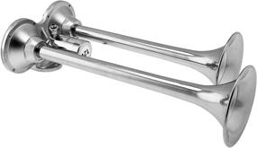 img 3 attached to 🚚 Vixen Horns VXH2140SS: Super Loud Stainless Steel Train Horn for Boats, Trucks, and Cars - Waterproof Chrome Dual Trumpet. Marine Grade, Fits 12v Vehicles like Semis, Pickups, Jeeps, and SUVs!