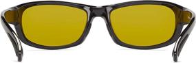 img 1 attached to 🐠 Enhance Your Fishing Experience with Fisherman Eyewear Permit Polarized Sunglass in Matte Black Frame (Amber Lens) - Medium/Large Size (96100363)