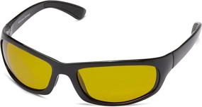 img 3 attached to 🐠 Enhance Your Fishing Experience with Fisherman Eyewear Permit Polarized Sunglass in Matte Black Frame (Amber Lens) - Medium/Large Size (96100363)