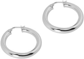 img 3 attached to 🧜 Sterling Polished Round Tube Girls' Jewelry with Sea Ice Design