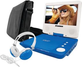 img 4 attached to 📀 Sylvania SDVD7060-Combo-Blue Portable DVD Player Bundle: 7-Inch Screen, Oversize Headphones, Deluxe Travel Bag (Blue)