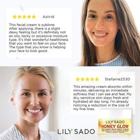 img 1 attached to 🌼 LILY SADO HONEY GLOW Collagen Radiance Cream: Daily Natural Face Moisturizer with Manuka Honey, Apricot, Collagen & Sodium Hyaluronate - Anti-Aging Solution for Wrinkles, Fine Lines, and Eye Circles