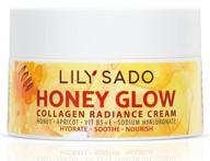 🌼 lily sado honey glow collagen radiance cream: daily natural face moisturizer with manuka honey, apricot, collagen & sodium hyaluronate - anti-aging solution for wrinkles, fine lines, and eye circles logo