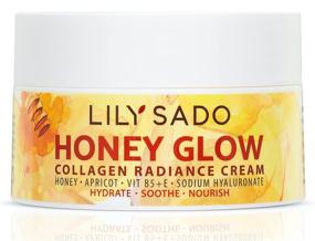 img 4 attached to 🌼 LILY SADO HONEY GLOW Collagen Radiance Cream: Daily Natural Face Moisturizer with Manuka Honey, Apricot, Collagen & Sodium Hyaluronate - Anti-Aging Solution for Wrinkles, Fine Lines, and Eye Circles