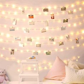 img 4 attached to 🔮 Enhance Your Space with Fairy Lights Bedroom String Lights: 240 LED Silver Wire Firefly Starry Lights - USB Powered, Perfect for Wall Decor, Bedroom Wedding, Indoor Christmas Party - 80 Feet