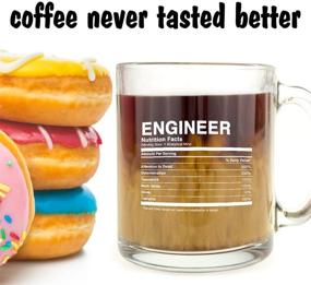 img 3 attached to ☕️ Nutrition Facts Glass Coffee Mug for Engineers - Affordable Gift Under $15!