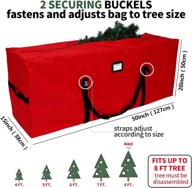 🎄 aerwo extra large christmas tree storage bag - heavy duty 600d oxford xmas holiday container for 7.5 ft artificial trees with durable handles & dual zipper logo