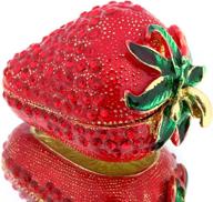 adorable handmade red strawberry trinket box for girls and women логотип