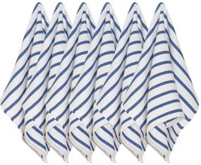 img 1 attached to 🧺 Now Designs 140211 Basketweave Kitchen Towel Set - 6-Piece Royal Towels, 6 Count