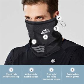 img 2 attached to Ice Silk Face Bandana: Stay Cool with this Seamless Scarf for Outdoor Protection