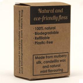 img 1 attached to 🌱 Environmentally Friendly Dental Floss: Natural Silk, Biodegradable with Glass Bottle and Two 30m Refillable Spools (Plastic-Free Packaging)