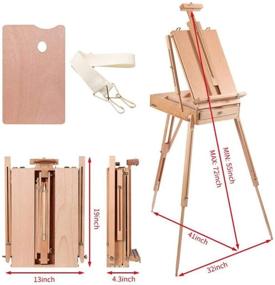 Arteza Art Supply Wooden Tabletop Art Easel Stand with Drawer