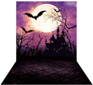 🎃 capture spooky memories with allenjoy 5x7ft night halloween themed backdrop – moonlight castle horrible birthday party background for girls & boys portrait, trick or treat – perfect for home decorations, photo booth! logo