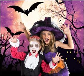 img 2 attached to 🎃 Capture Spooky Memories with Allenjoy 5x7ft Night Halloween Themed Backdrop – Moonlight Castle Horrible Birthday Party Background for Girls & Boys Portrait, Trick or Treat – Perfect for Home Decorations, Photo Booth!