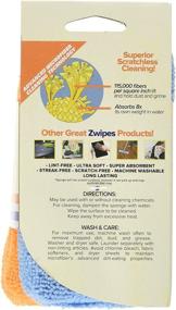 img 1 attached to Zwipes Microfiber Kitchen and Bathroom Cleaning Sponges: Efficient 2-Pack for Washing, Drying, Dusting, and Polishing