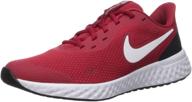 👟 nike revolution 5 grade school running shoe: unisex-child's ultimate performance gear logo